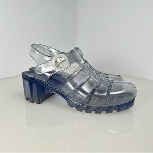Vintage Jelly Shoes With Heel